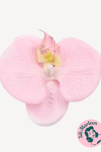 Orkide Hårclips med Krokodillespænde, sartlyserød